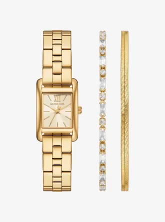 Mini Monroe Gold-Tone Watch and Jewelry Gift Set