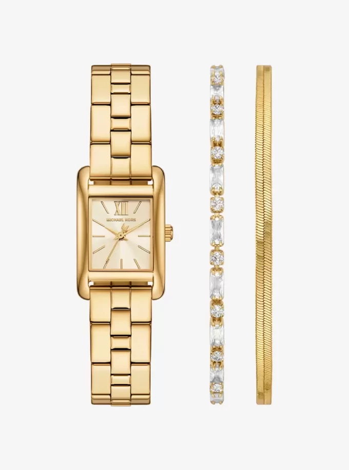 Mini Monroe Gold-Tone Watch and Jewelry Gift Set Mini Monroe Gold-Tone Watch and Jewelry Gift Set