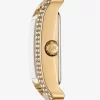 Mini Monroe Pavé Gold-Tone Watch
