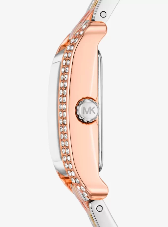 Mini Monroe Pavé Tri-Tone Watch