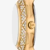 Mini Raquel Pavé Gold-Tone Watch