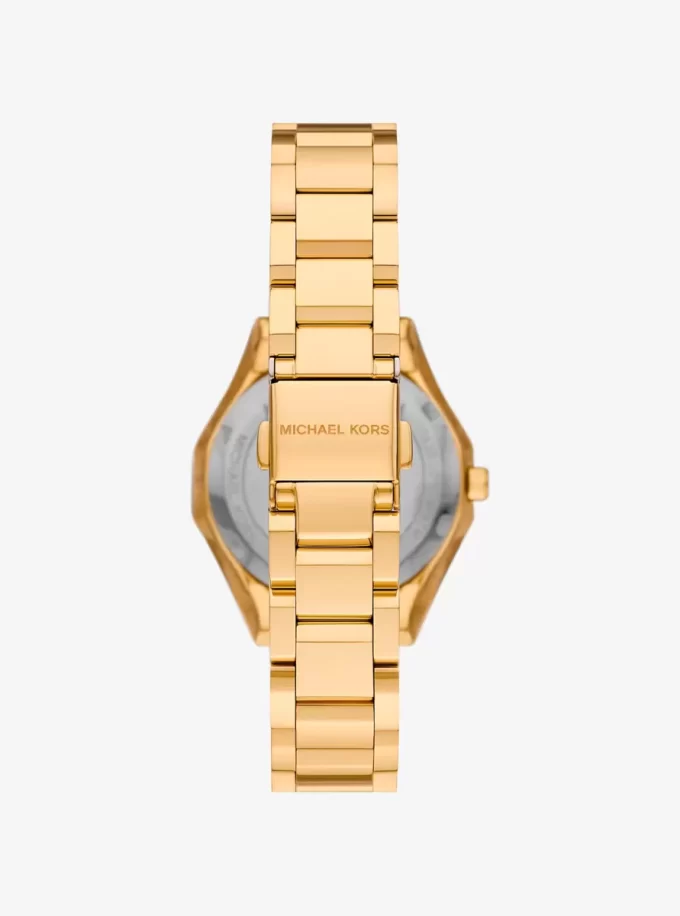 Mini Raquel Pavé Gold-Tone Watch