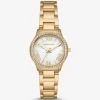 Mini Sage Pavé Gold-Tone Watch