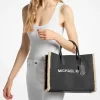 Mirella Medium Suede and Faux Shearling Tote Bag