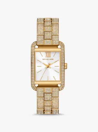 Monroe Pavé Gold-Tone Watch