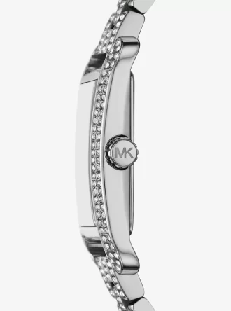Monroe Pavé Silver-Tone Watch