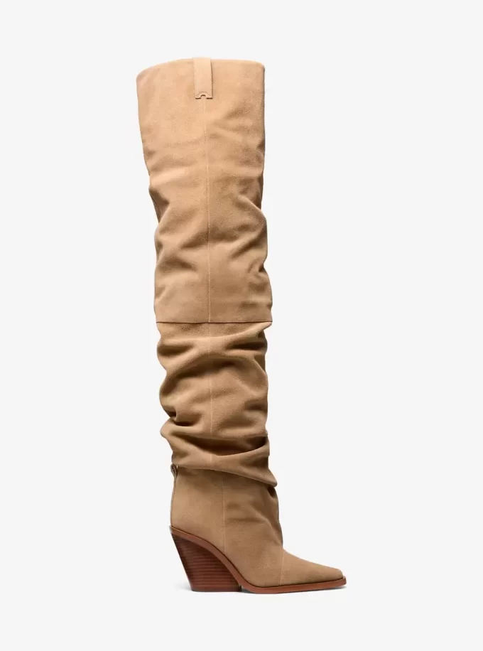 Noemie Suede Over-the-Knee Boot
