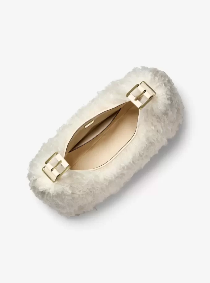 Nolita Large Faux Shearling Hobo Shoulder Bag