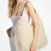 Nolita Large Faux Shearling Hobo Shoulder Bag