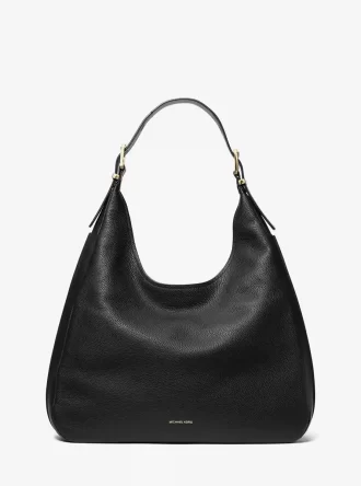 Nolita Large Pebbled Leather Hobo Shoulder Bag