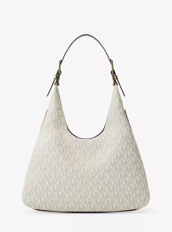 Nolita Large Signature Logo Hobo Shoulder Bag Nolita Large Signature Logo Hobo Shoulder Bag