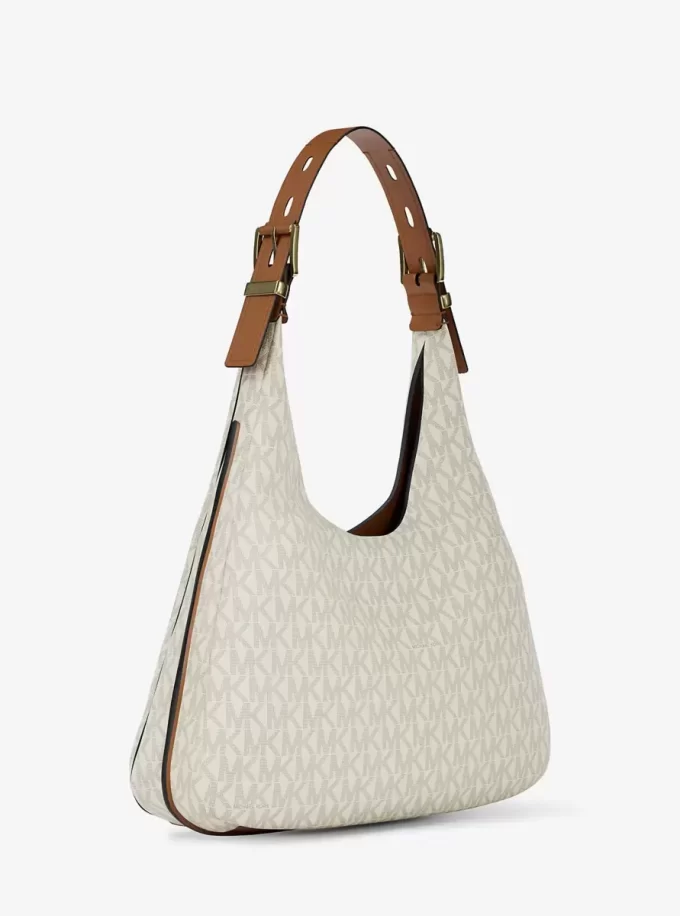 Nolita Large Signature Logo Hobo Shoulder Bag Nolita Large Signature Logo Hobo Shoulder Bag