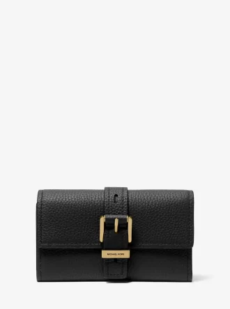 Nolita Medium Pebbled Leather Tri-Fold Wallet