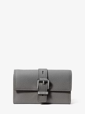 Nolita Medium Pebbled Leather Tri-Fold Wallet