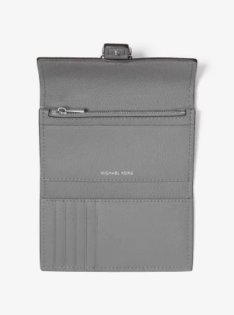 Nolita Medium Pebbled Leather Tri-Fold Wallet