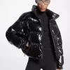 Nylon Ciré Puffer Jacket