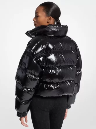 Nylon Ciré Puffer Jacket
