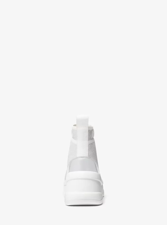 Olympia Metallic Stretch Knit Boot