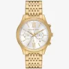 Oversized Aspyn Gold-Tone Watch Oversized Aspyn Gold-Tone Watch