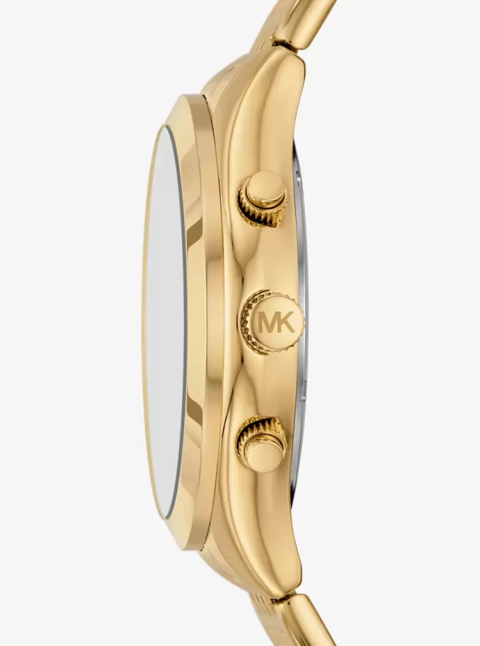 Oversized Aspyn Gold-Tone Watch Oversized Aspyn Gold-Tone Watch