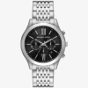 Oversized Aspyn Silver-Tone Watch