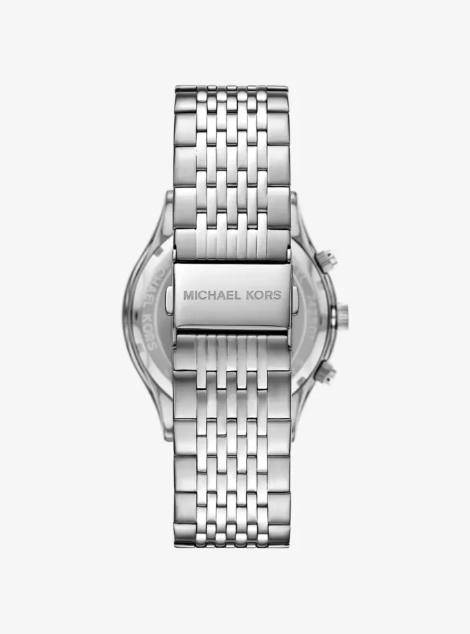 Oversized Aspyn Silver-Tone Watch