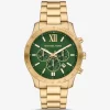 Oversized Berkley Gold-Tone Watch