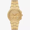 Oversized Billie Frosted Gold-Tone Watch