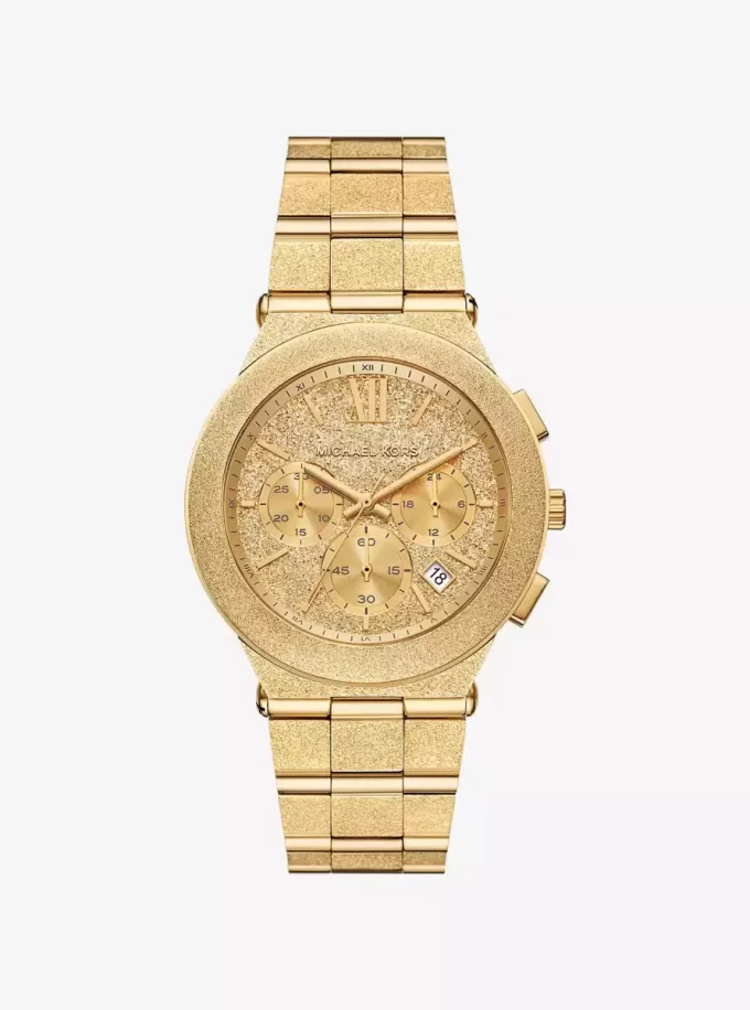 Oversized Billie Frosted Gold-Tone Watch