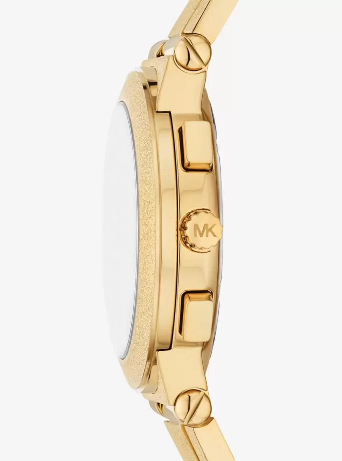 Oversized Billie Frosted Gold-Tone Watch