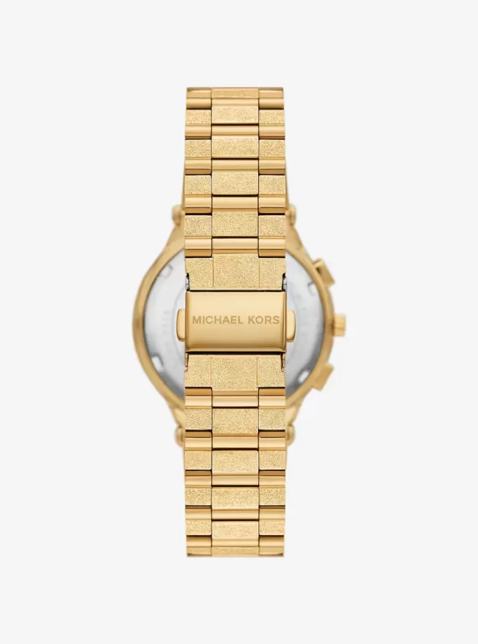 Oversized Billie Frosted Gold-Tone Watch