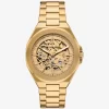 Oversized Callum Gold-Tone Watch Oversized Callum Gold-Tone Watch