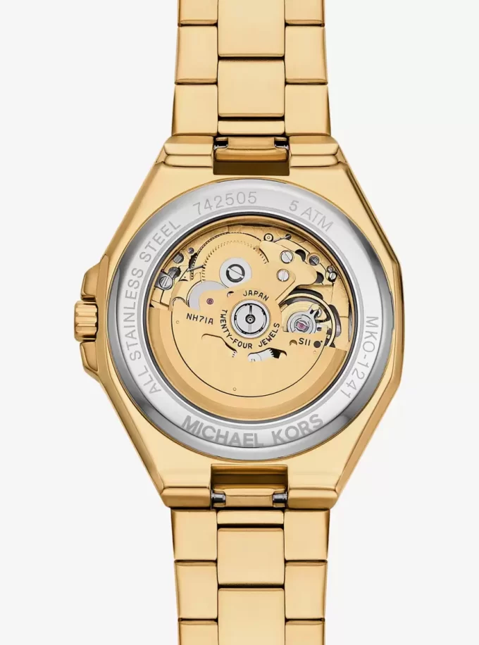 Oversized Callum Gold-Tone Watch Oversized Callum Gold-Tone Watch