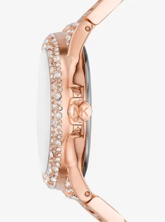 Oversized Camille Pavé Rose Gold-Tone Watch