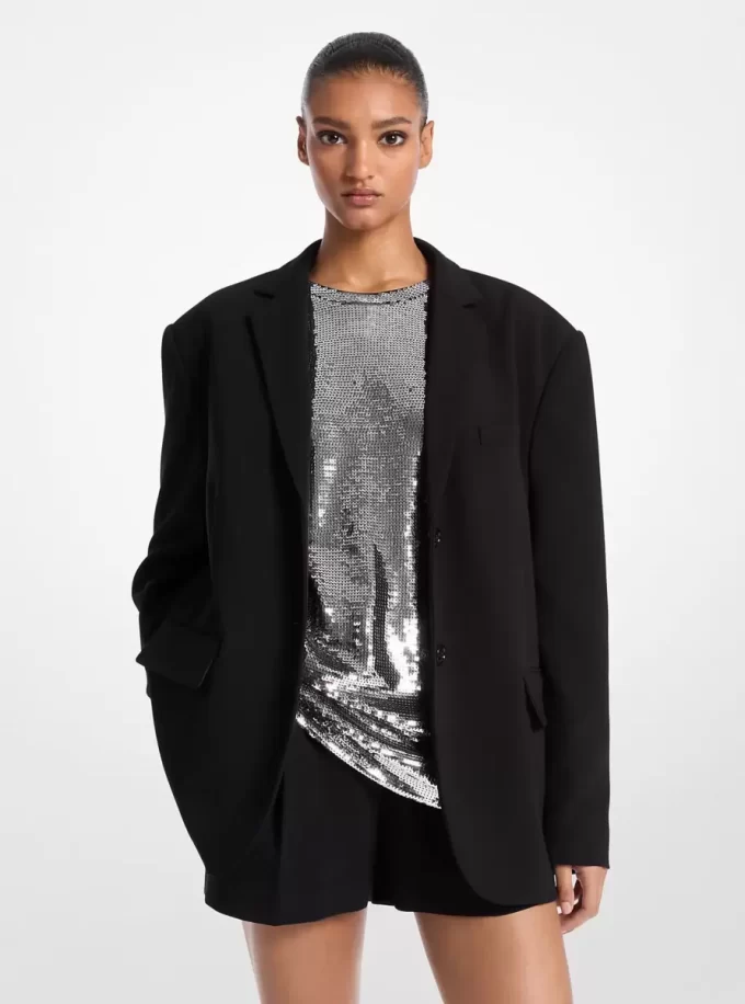Oversized Crepe Blazer Oversized Crepe Blazer