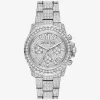 Oversized Everest Pavé Silver-Tone Watch
