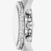 Oversized Everest Pavé Silver-Tone Watch