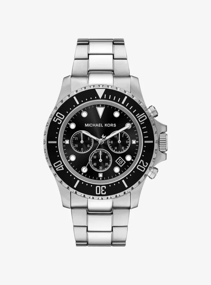 Oversized Everest Silver-Tone Watch Oversized Everest Silver-Tone Watch