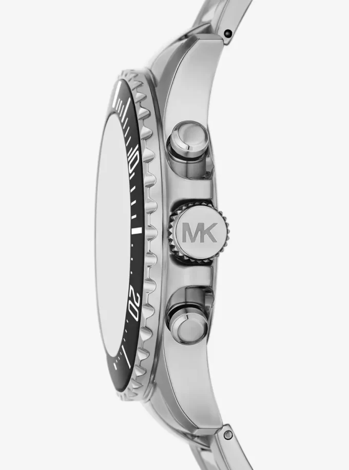 Oversized Everest Silver-Tone Watch Oversized Everest Silver-Tone Watch