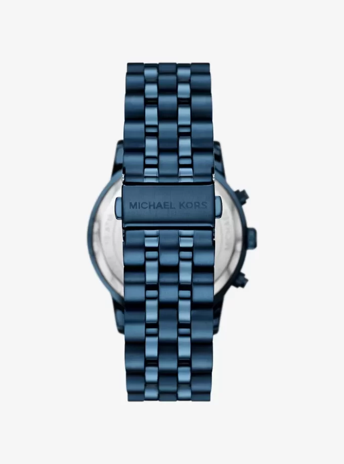 Oversized Hutton Blue-Tone Watch Oversized Hutton Blue-Tone Watch