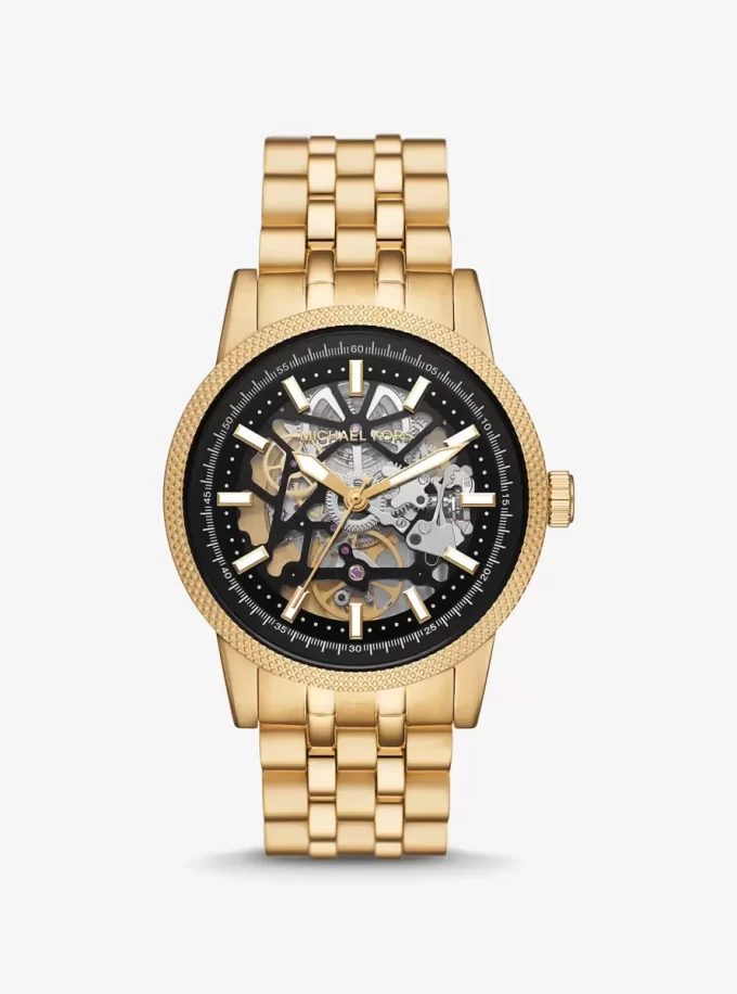 Oversized Hutton Gold-Tone Watch