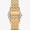 Oversized Hutton Gold-Tone Watch