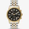 Oversized Hutton Two-Tone Watch Oversized Hutton Two-Tone Watch