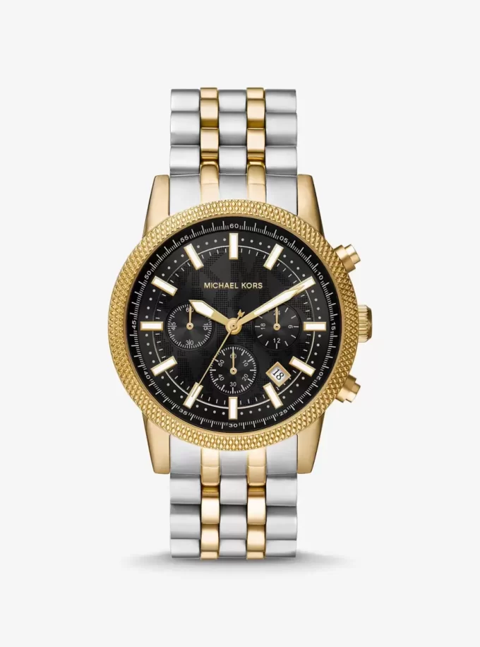 Oversized Hutton Two-Tone Watch Oversized Hutton Two-Tone Watch