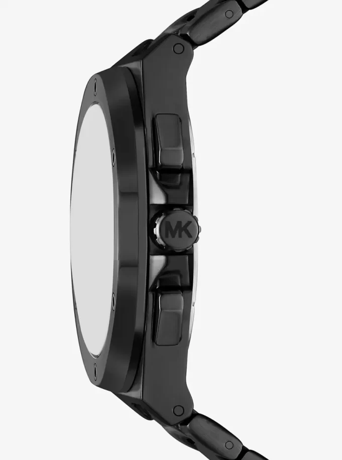 Oversized Lennox Black-Tone Watch Oversized Lennox Black-Tone Watch