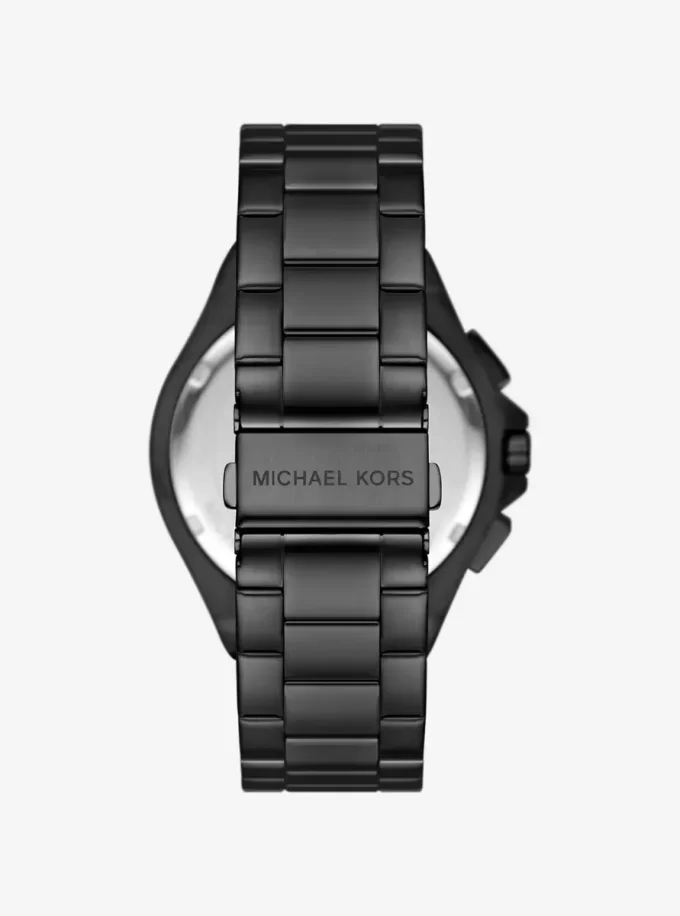 Oversized Lennox Black-Tone Watch Oversized Lennox Black-Tone Watch