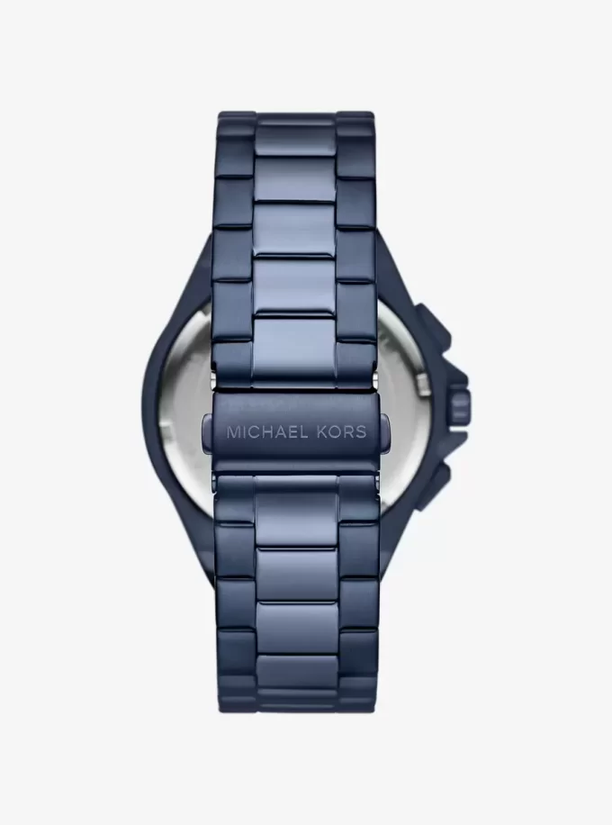 Oversized Lennox Blue-Tone Watch