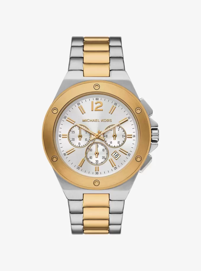 Oversized Lennox Two-Tone Watch Oversized Lennox Two-Tone Watch