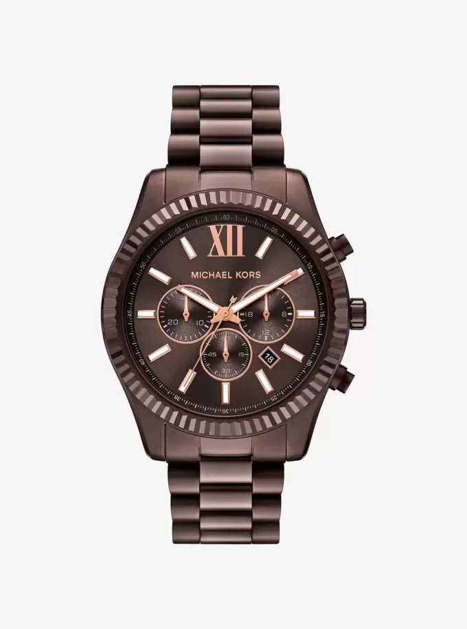 Oversized Lexington Brown-Tone Watch Oversized Lexington Brown-Tone Watch