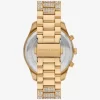 Oversized Lexington Pavé Gold-Tone Watch
